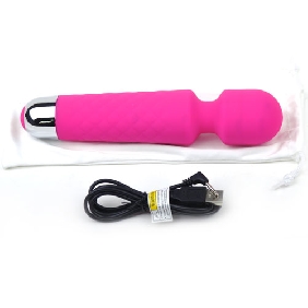 18-Speed Strong Vibrating Rechargeable Wand Massager - Click Image to Close