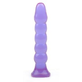 Clear Purple Color Anal Beads