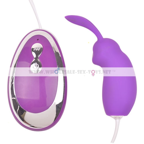 Purple Color 20 Speeds Rabbit Vibrating Egg