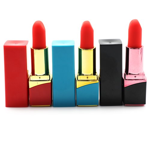 10 Speeds Rechargeable Silicone Vibrating Lipstick