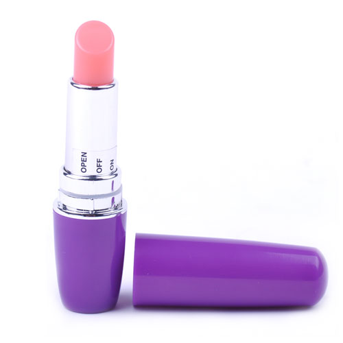 Purple Vibrating Lipstick - Click Image to Close